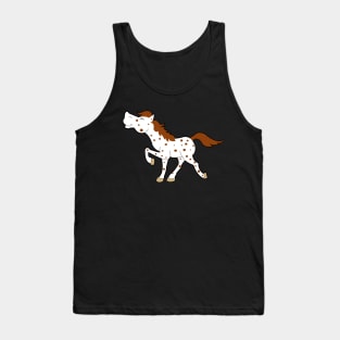 Appaloosa Red Roan Spotted Horse Tank Top